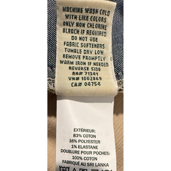 LL Bean Corduroy Pants Women's Favorite Fit Casco Cords Twig Straight Leg 16 Pet - Picture 5 of 7